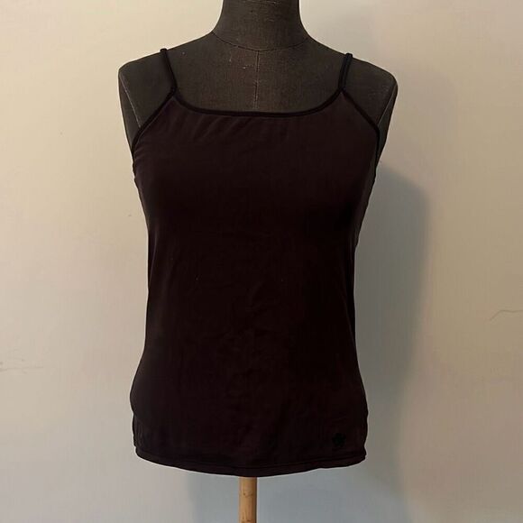 Limited Too Women's Black Square Neck Spaghetti Strap Tank Top Size 16 - Picture 1 of 6